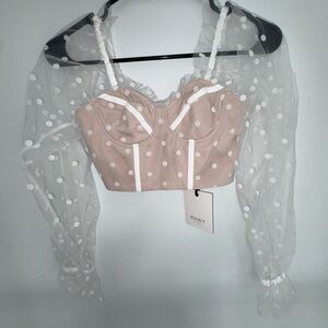 NWT Runaway The Label Polka Dots Shirt Size 0